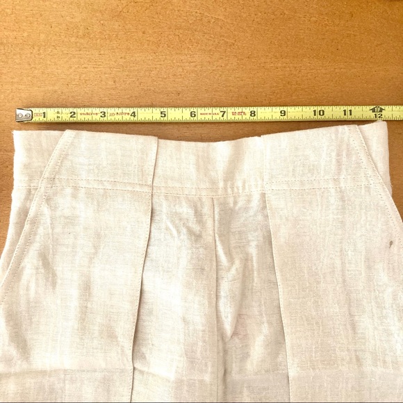 [New] H&M Linen off-white shorts - Picture 3 of 4